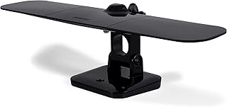 Philips Wing Mobile TV Antenna, Indoor Outdoor Attic Mount, Perfect for Tailgating and Camping, Long Range Antenna, Supports 4K 1080P VHF UHF, Compact Design, Smart TV Compatible, Black, SDV8412B/27