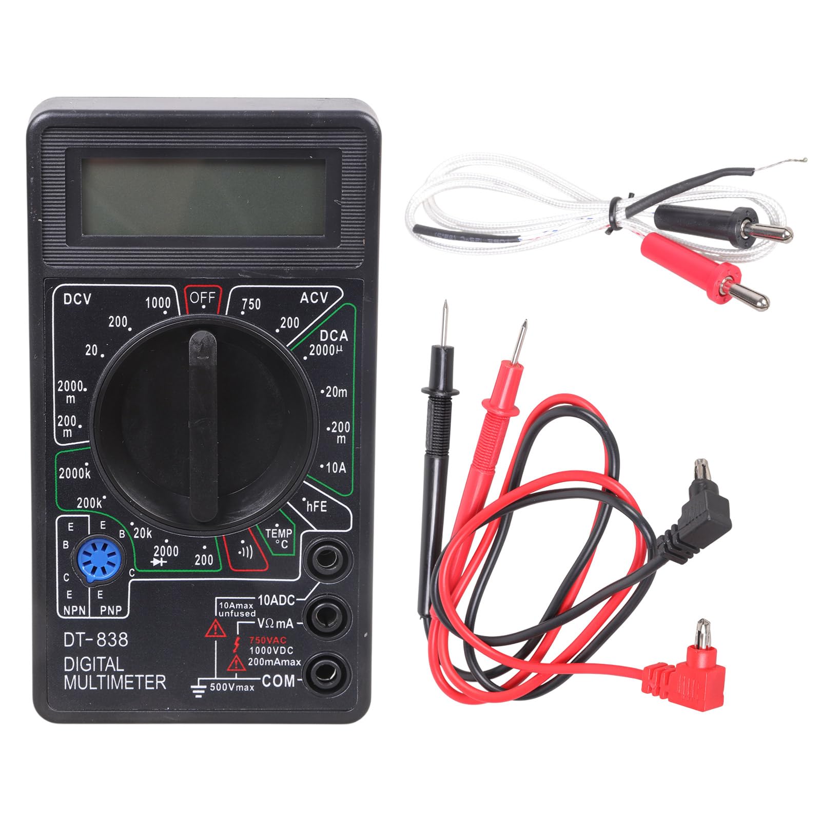 Hgenahgtf Dt838 Accuracy Digital Multimeter With Auto Scaling Function Easy To Carry For Electric Current Resistance Testing Digital Multimeter Auto Ranging