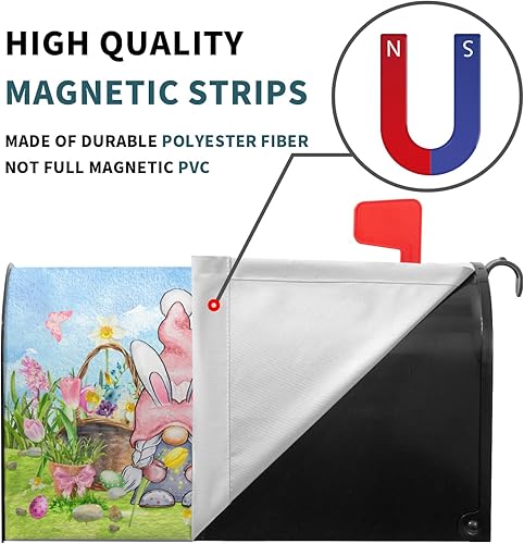 Miniatura 104 de Winter Cardinal Birds - Funda magnética para buzón, tamaño estándar de 25.5 x 21 pulgadas, diseño de pájaros rojos navideños para buzón