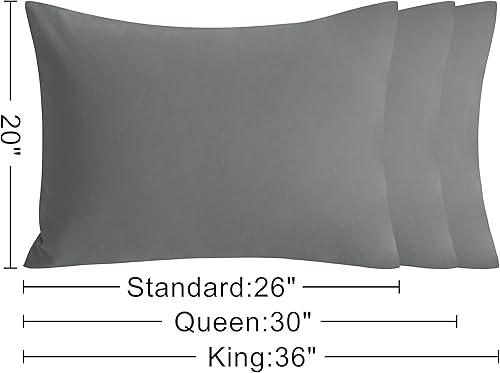 Miniatura 5 de NTBAY - Fundas de almohada de algodón lavado, 2 unidades, transpirables, con cierre