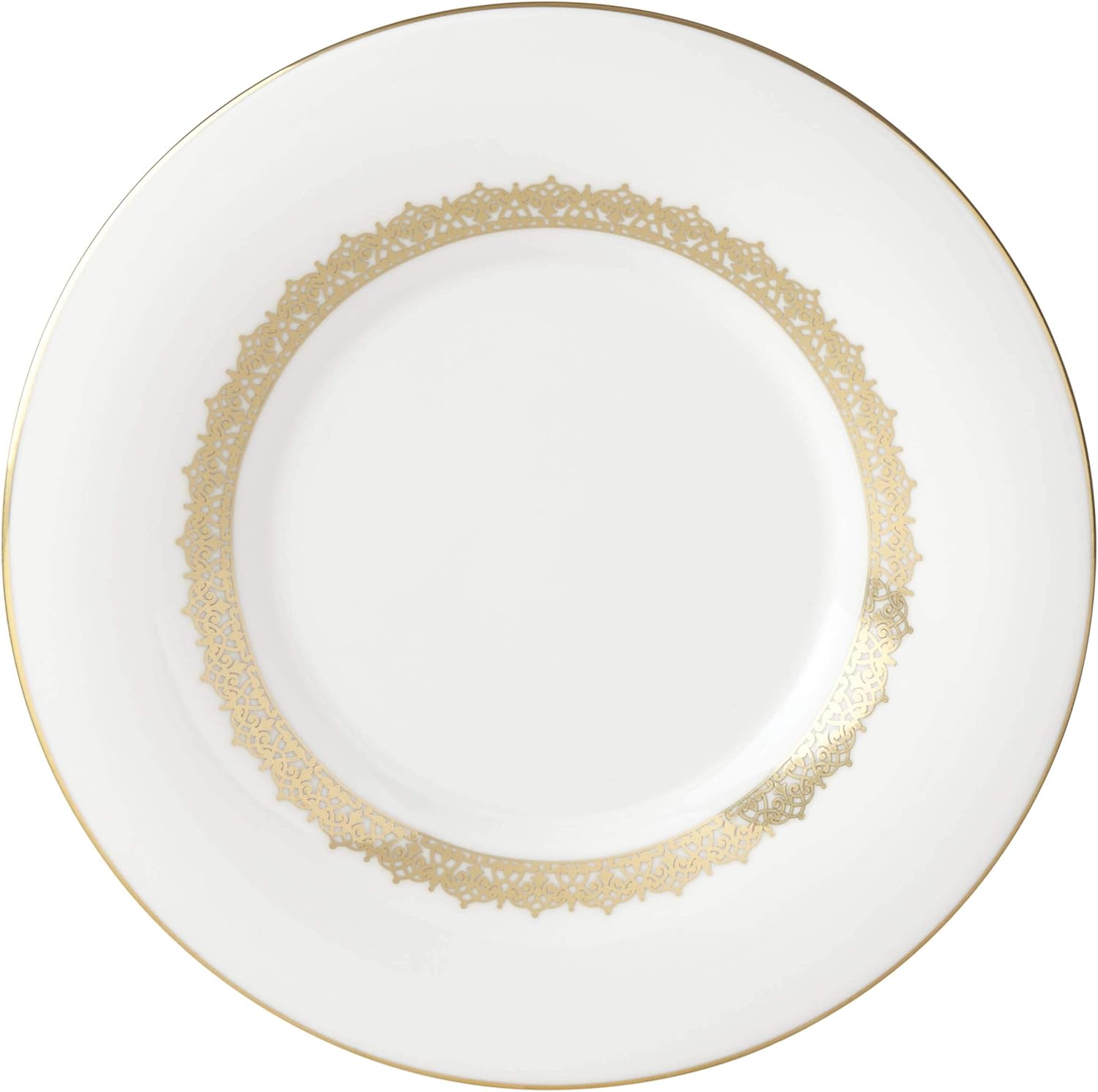 Lenox Lace Couture Gold Serving Bowl, 2.60 LB, White