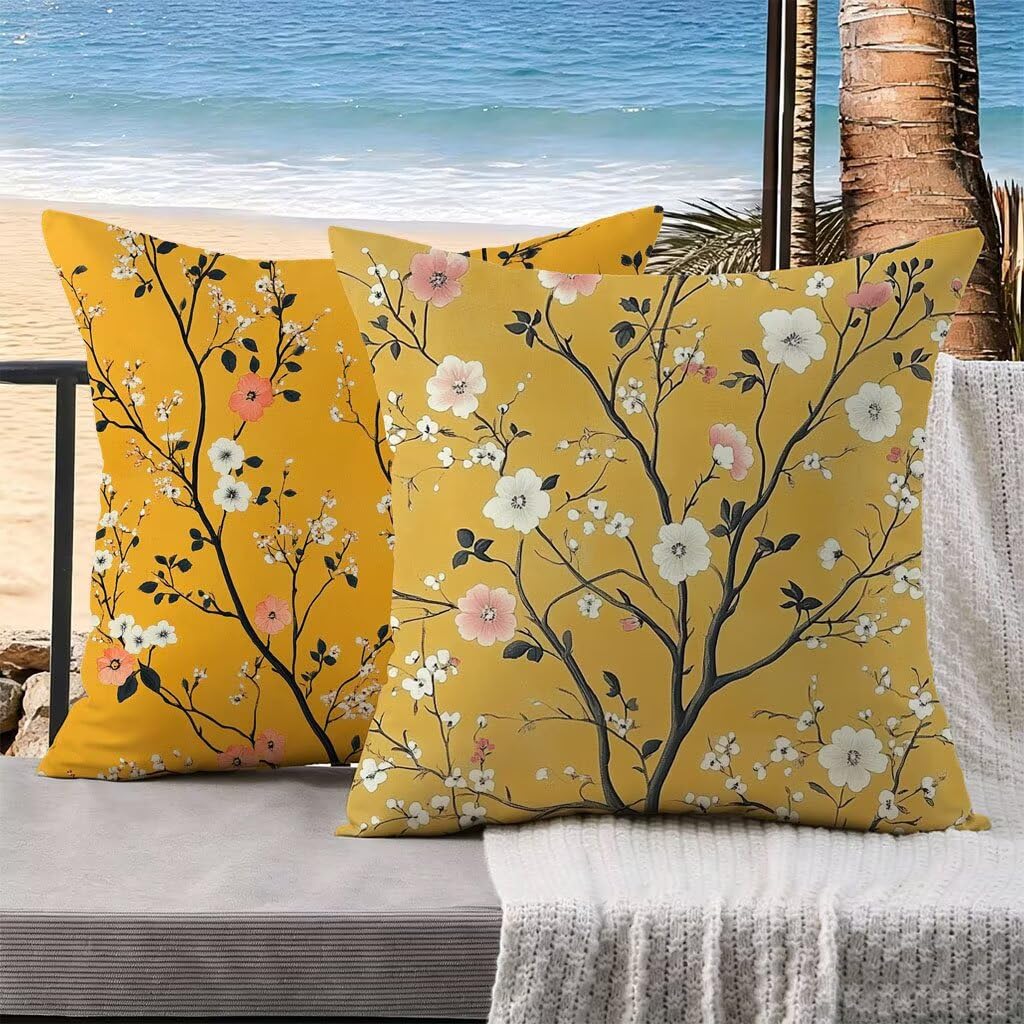 Housse coussin exterieur velours orange 60x60 pour canape de jardin k-125
