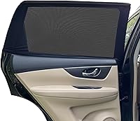 Vista 1 de Parasol para ventana de automóvil para bebé, paquete de 2 protectores de sol, malla transpirable para ventana lateral trasera para SUV, protección