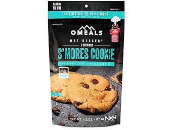 OMeals Self Heating Smores Cookie Dessert- 2 Servings.