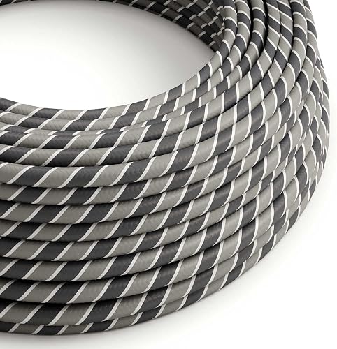 creative cables Cable Eléctrico Redondo Vertigo HD Recubierto en Textil Ironman 