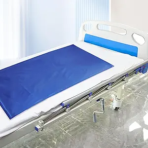 Tubular Slide Sheet for Patient Transfer, Sliding Sheet to Assist Moving Elderly, Draw Sheet for Cars, Vehicles, Wheelchairs and Bed Transfers for Turning, Repositioning, Sliding, Blue, 1Psc, 54"x30"