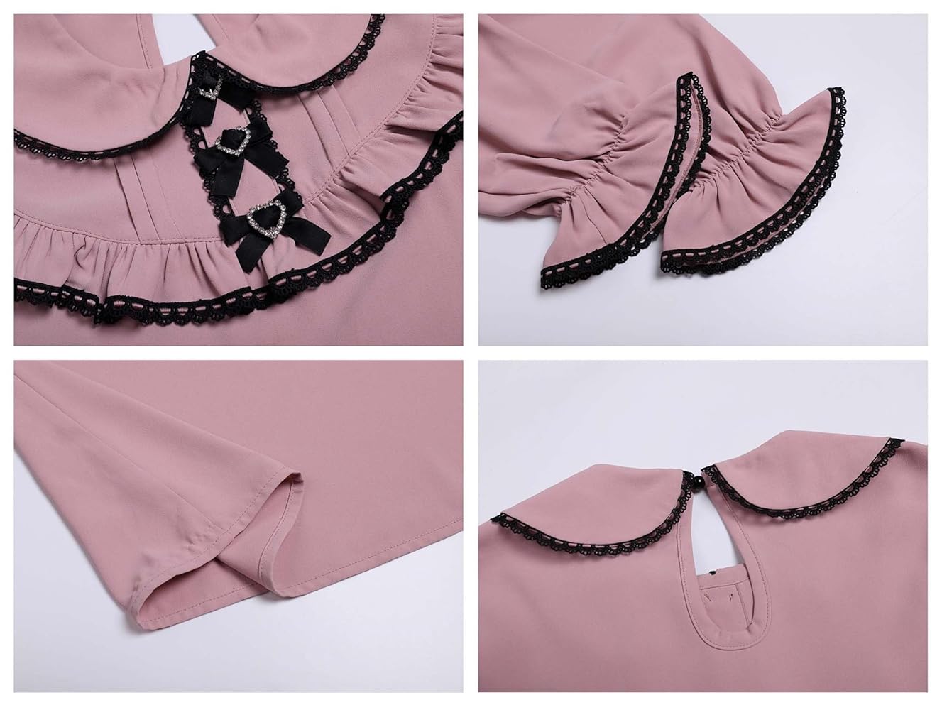 新品♡ herlipto Lace Trimming Cotton Blouse 2025年最新】HERLIPTO lace trimming cottonの人気アイテム