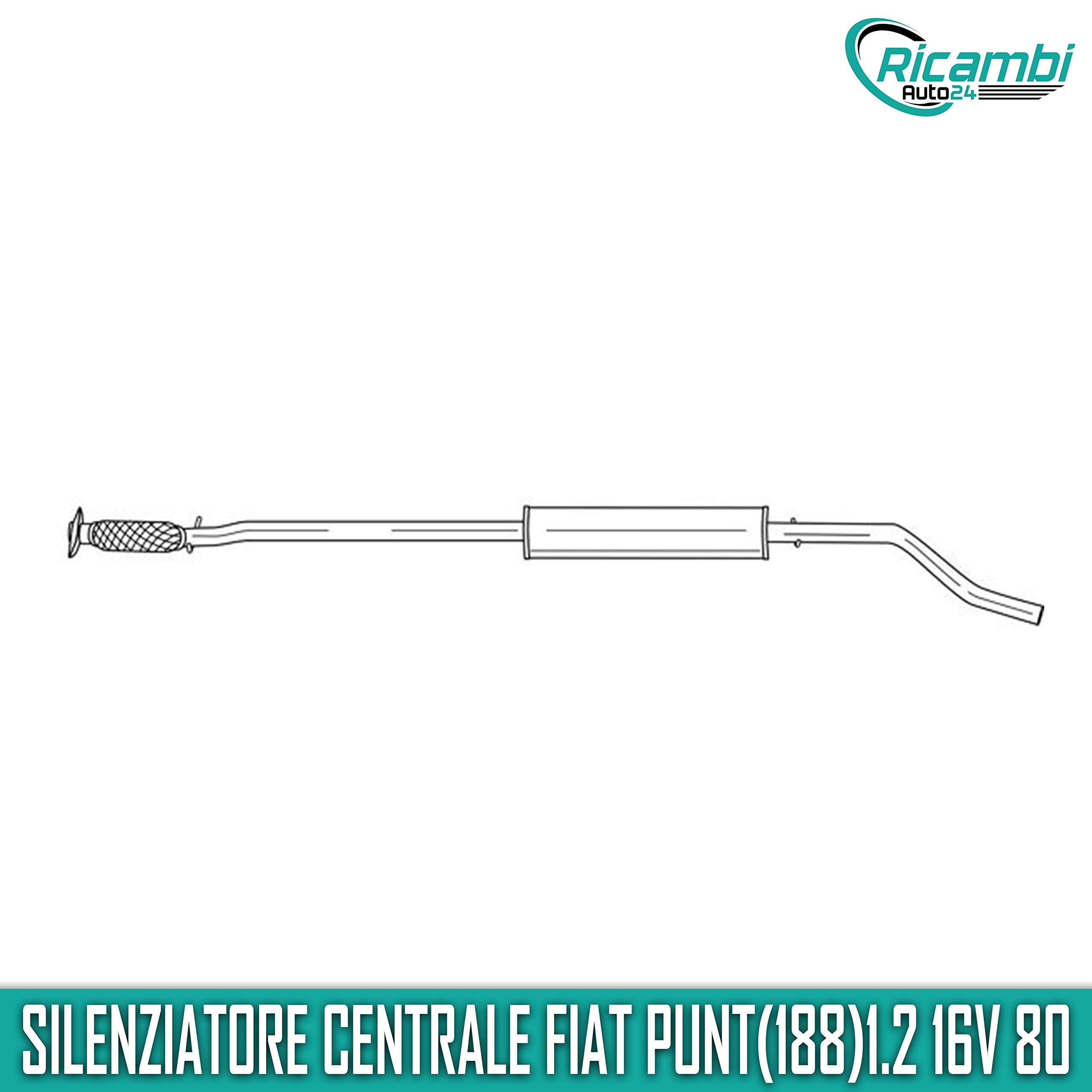 Marmitta Silenziatore Centrale Punto(188_) 1.2 16V 80 99'-06'