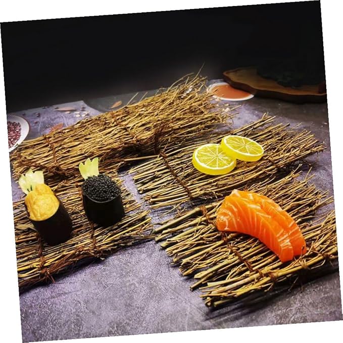 Set de 3 Platos para Sushi OUNONA Color Khaki Rectangulares miniatura 6