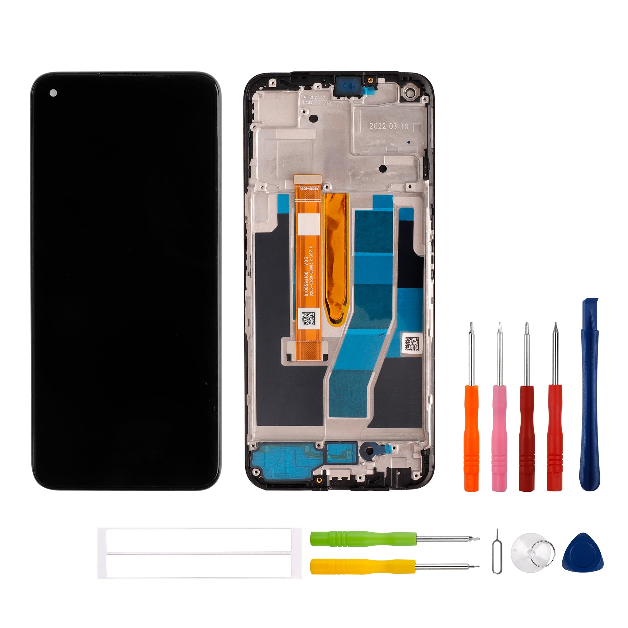 OnePlus Nord CE 2 Lite 5G - Adhesif Cache Batterie de Remplacement, 7,19