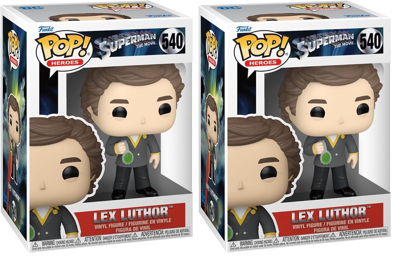 Funko Pop! Movies: Superman - (1978) - Lex Luthor - 1/6 de Probabilidades de Obtener la RARA Variante Chase - Figura de Vinilo Coleccionable - Idea de Regalo - Movies Fans (Paquete de 2) con descuento