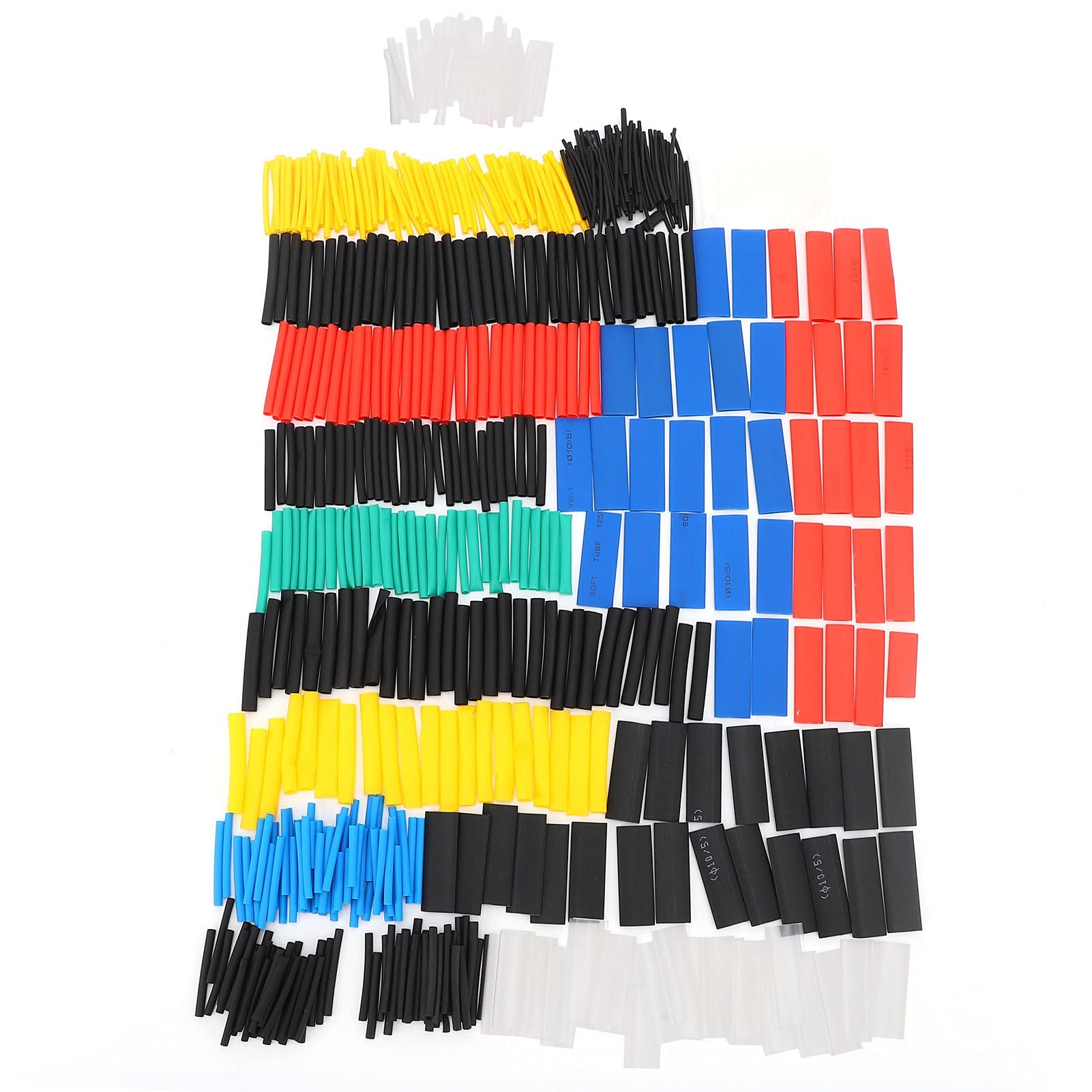 Respicefinem 580Pcs Heat Shrinking Tubing Set Nylon Insulated Colorful Shrinkable Tube Ideal For Electronic Components Circuit Wiring Harness And More