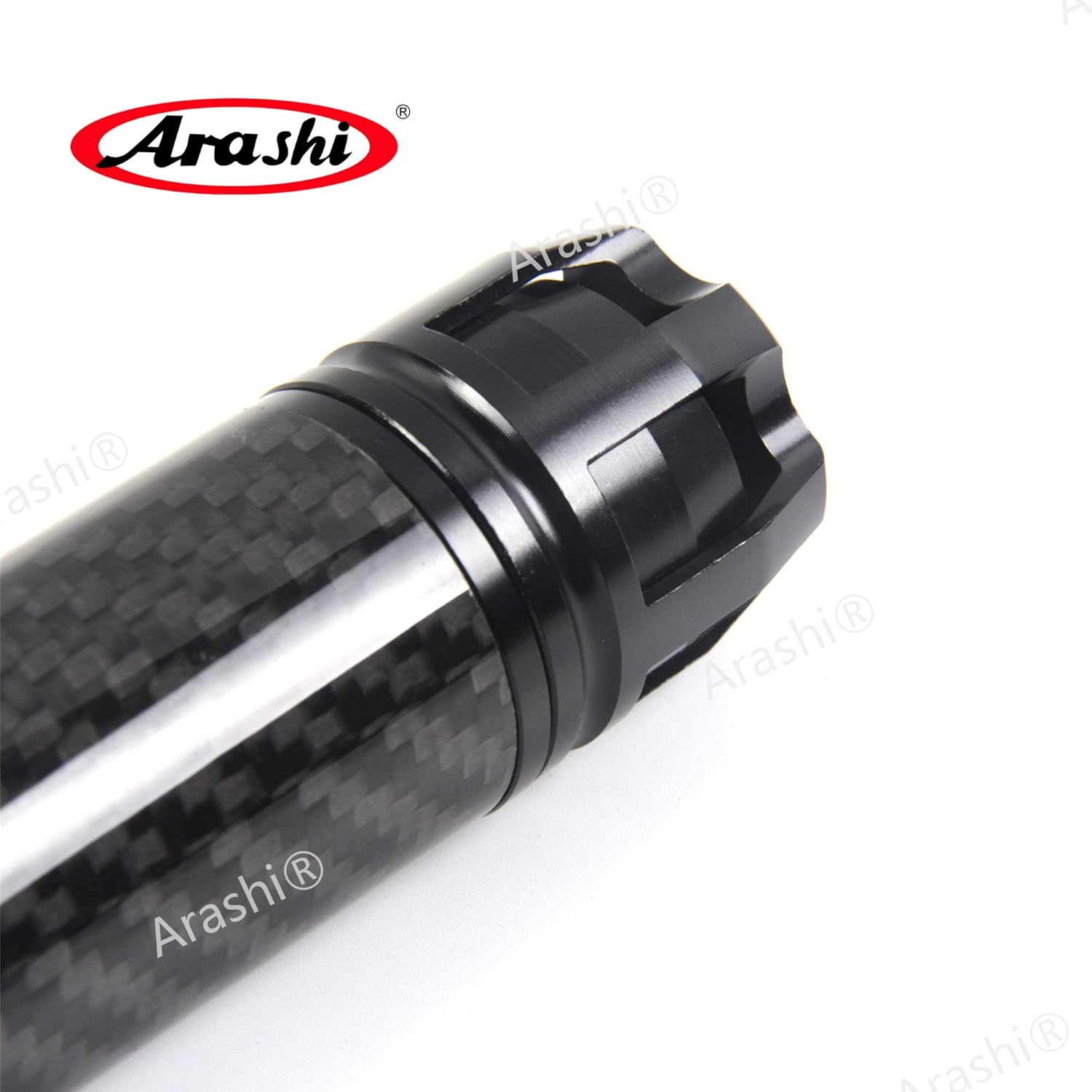 Arashi Motorcycle Universal Handlebar Handle Bar Grips Handgrips Hand Grips 7/8" 22mm for Honda Suzuki BMW Yamaha Kawasaki Triumph Ducati All Sport Bikes Black FZ1 FZ1000 BT1100 XJR1200 XJR1300