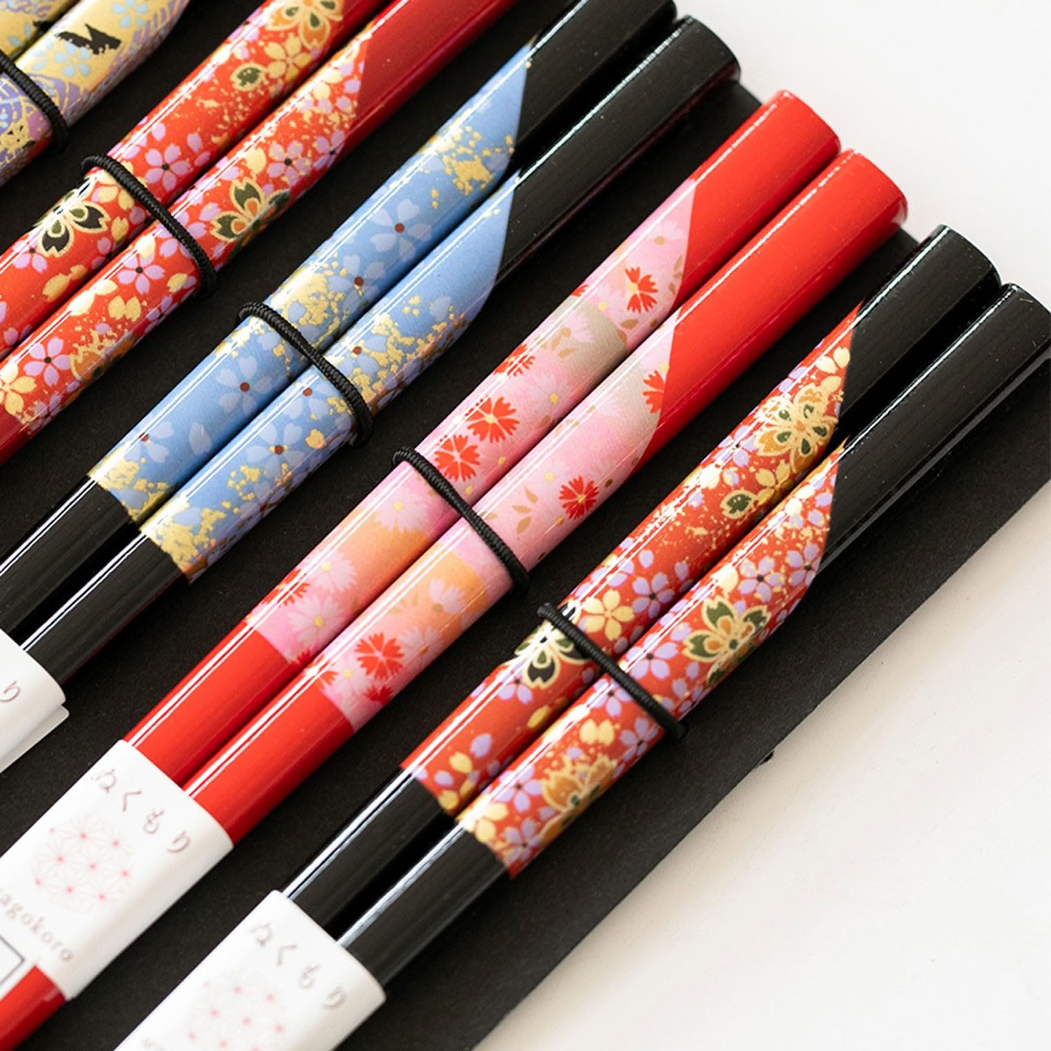 Baguettes en métal réutilisables, 5 Paires de Baguettes japonaises antidérapantes et réutilisables，A 22.8cm