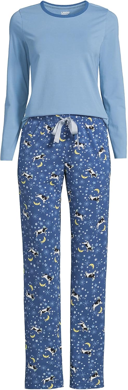 Vista 3 de Lands' End - Pijama tejida de punto para mujer