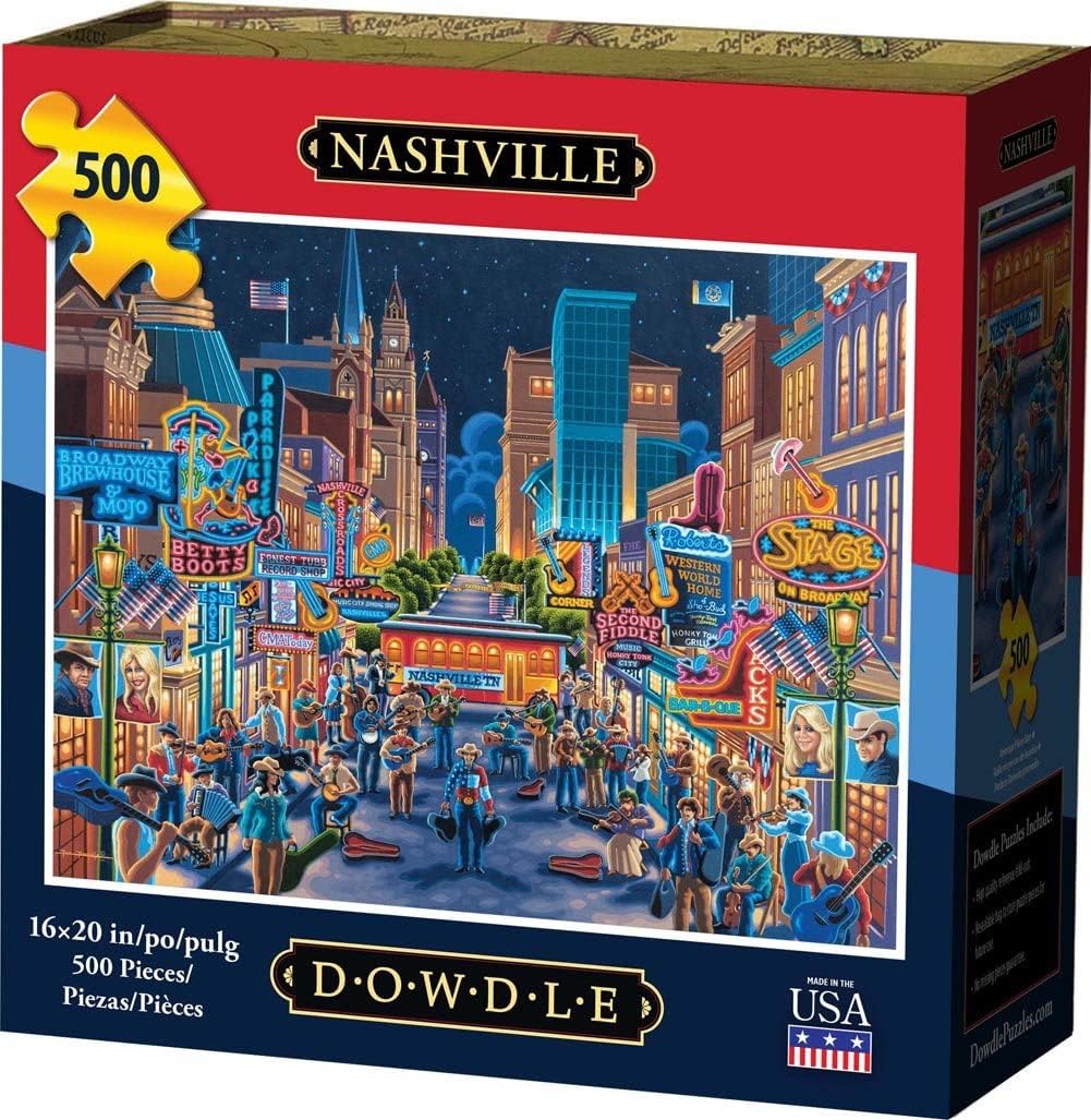Dowdle Jigsaw Puzzle Nashville 500 Piece Toys & Games
