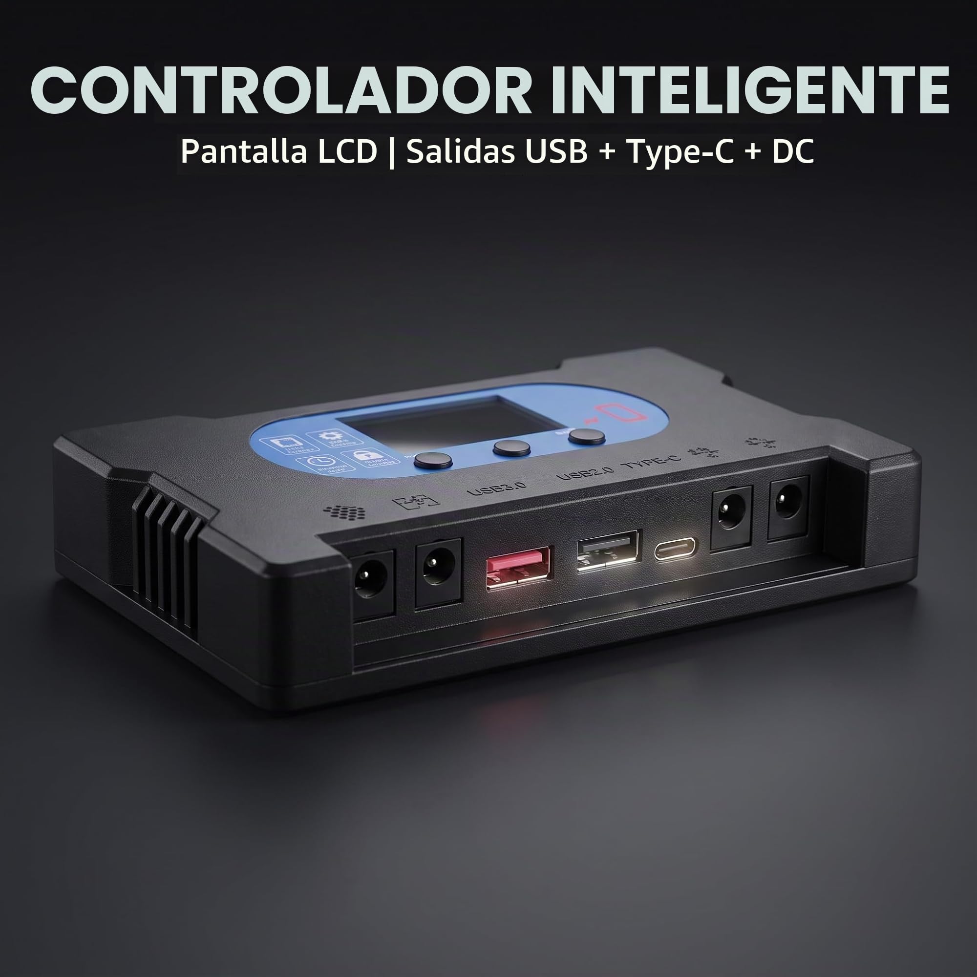 Kit de panel solar de 100 W 5/12/18 V monocristalino con controlador solar para carga de batería, caravana, RV, barco, camper (50 A)