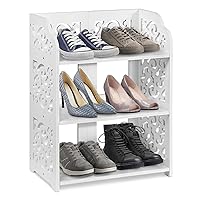 Algopix Similar Product 19 - Estink Shoes Rack White Wood Plastic
