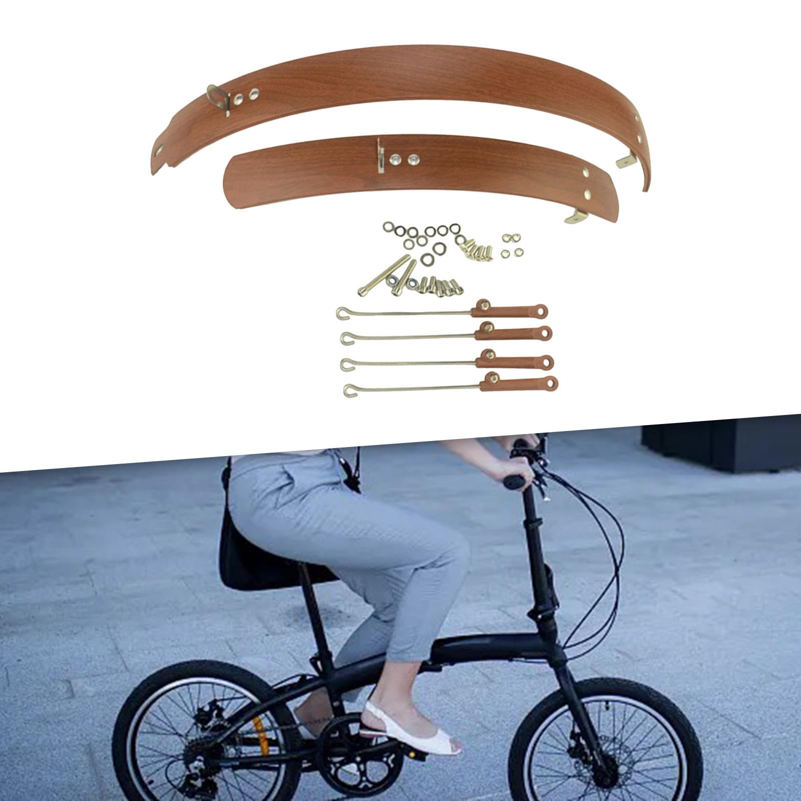 Gralara Fahrrad Schutzblech Set Kotflügel Mudguard Vorder Und Hinterrad Ersatzteile für Fahrräder mit Einfachem Montageprinzip Aus Langlebigem Material für P