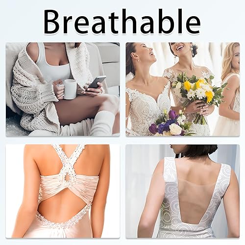 Miniatura 4 de 10 cintas adhesivas para pechos, cinta de levantamiento de senos para senos grandes, cinta invisible para copa A-D, Transparente