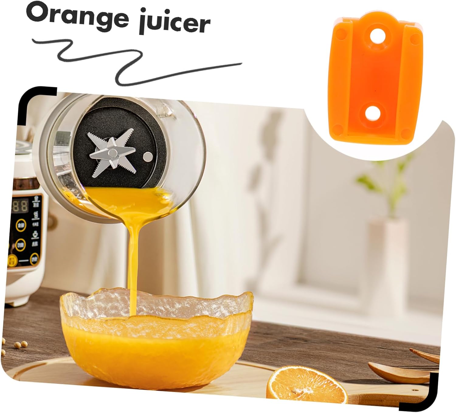PRETYZOOM 5pcs Electric Orange Juice Squeezer Parts Juicer Replacement for Store Sturdy Peeler Machine Holder