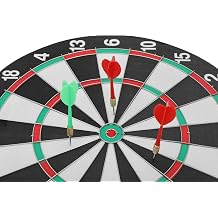 17  ADULTS KIDS DARTBOARD SET FULL SIZE 6 DARTS FUN FAMILY DART BOARD GAME