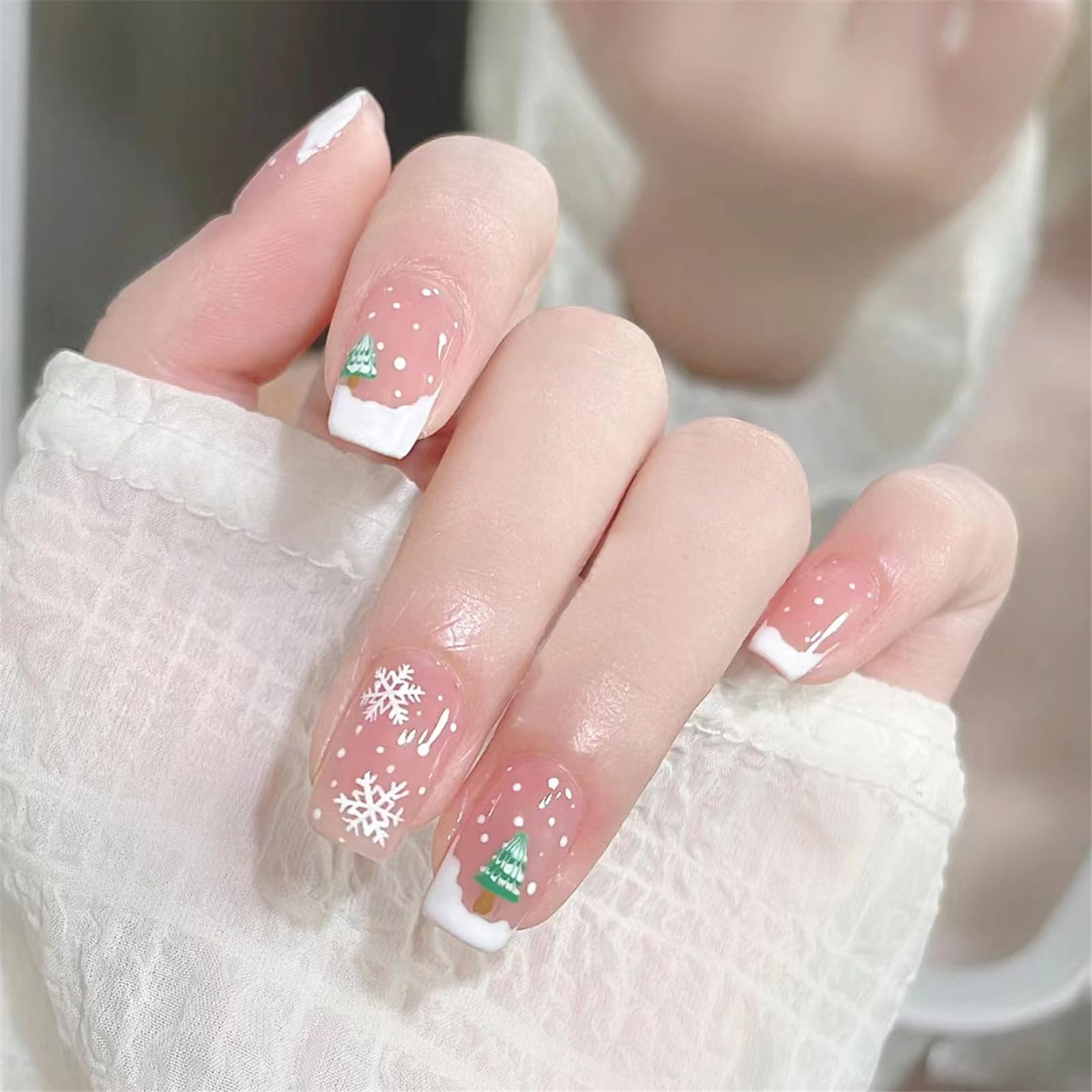 ネイルチップ クリスマス Amazon | ネイルチップ ショート つけ爪ネイルチップ 短めネイル