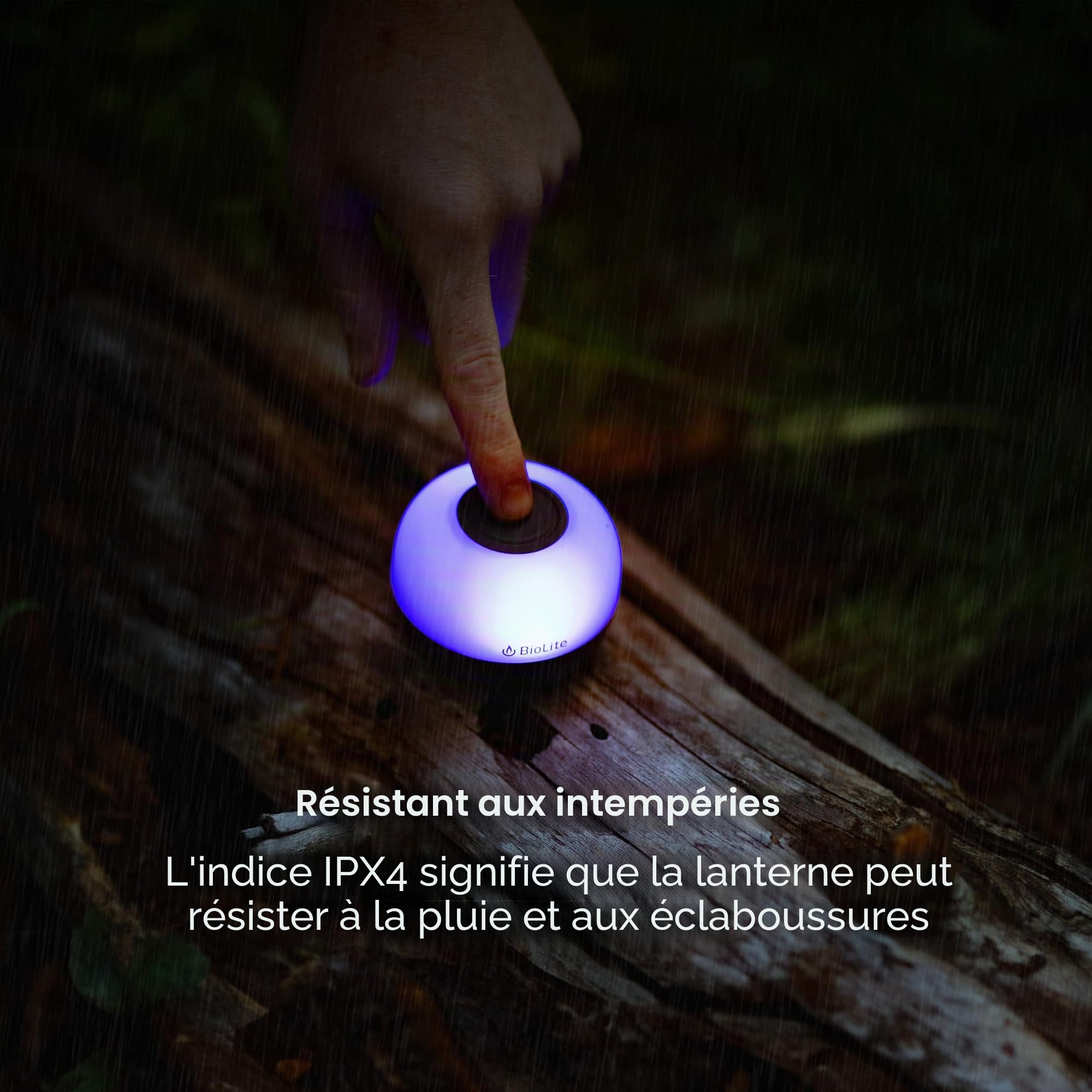 BioLite Alpenglow Mini lanterne rechargeable Anthracite 150 lm