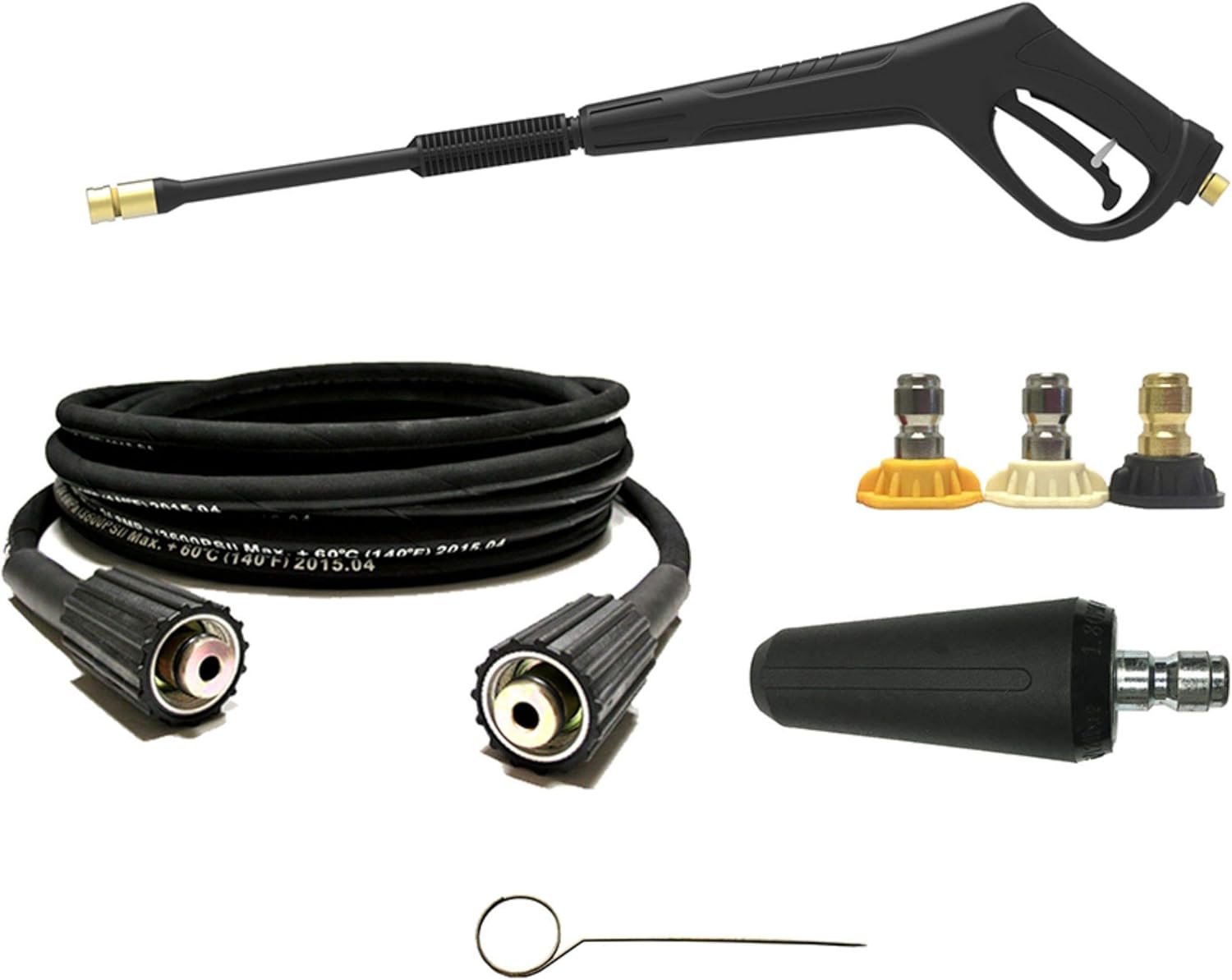 Connecting a garden hose to the pressure washer