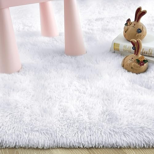 Miniatura 21 de Rostyle - Alfombras suaves y esponjosas para el dormitorio, sala de estar, alfombras peludas, alfombra de Navidad para niñas, niños, alfombras