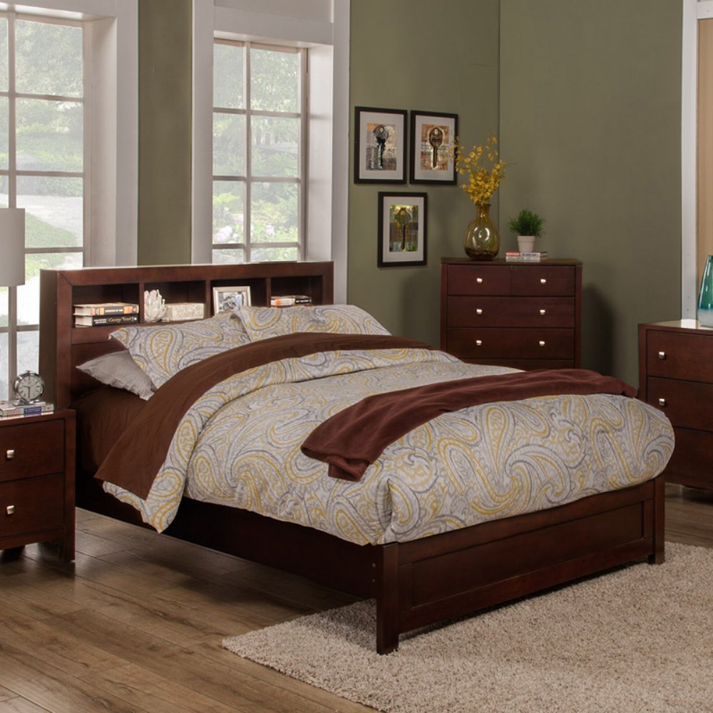 Amazon.com: Alpine Muebles Solana Estantería Plataforma cama : Hogar y  Cocina