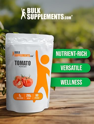 Miniatura 5 de BulkSupplements. com Tomate en polvo - Tomate molido en polvo, suplemento de tomate - vegano y sin gluten, 0.18 oz por porción, 250g (8.8 oz)