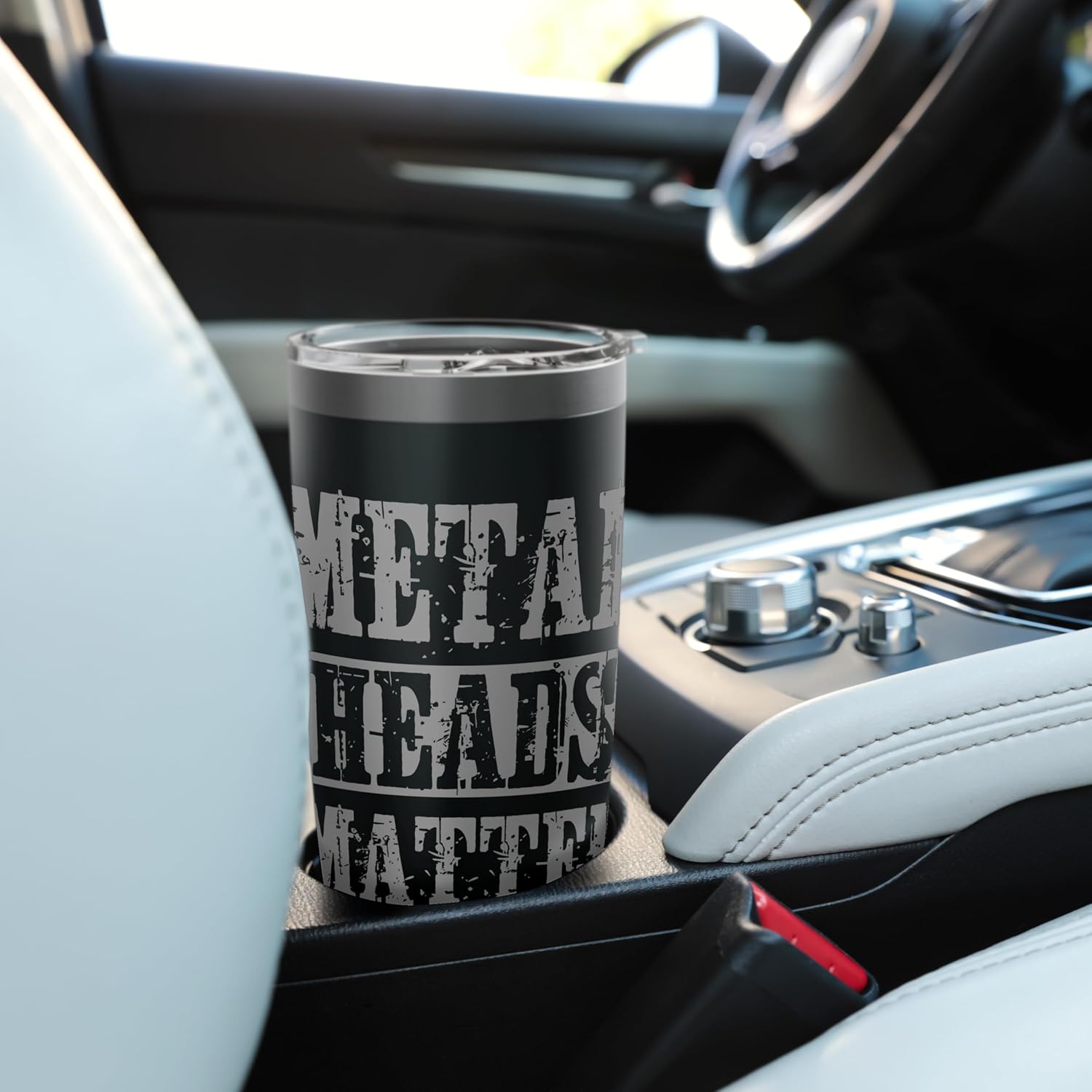 Metal Head Heavy Metal Black Death Metal Fan Gift Stainless Steel Insulated Tumbler