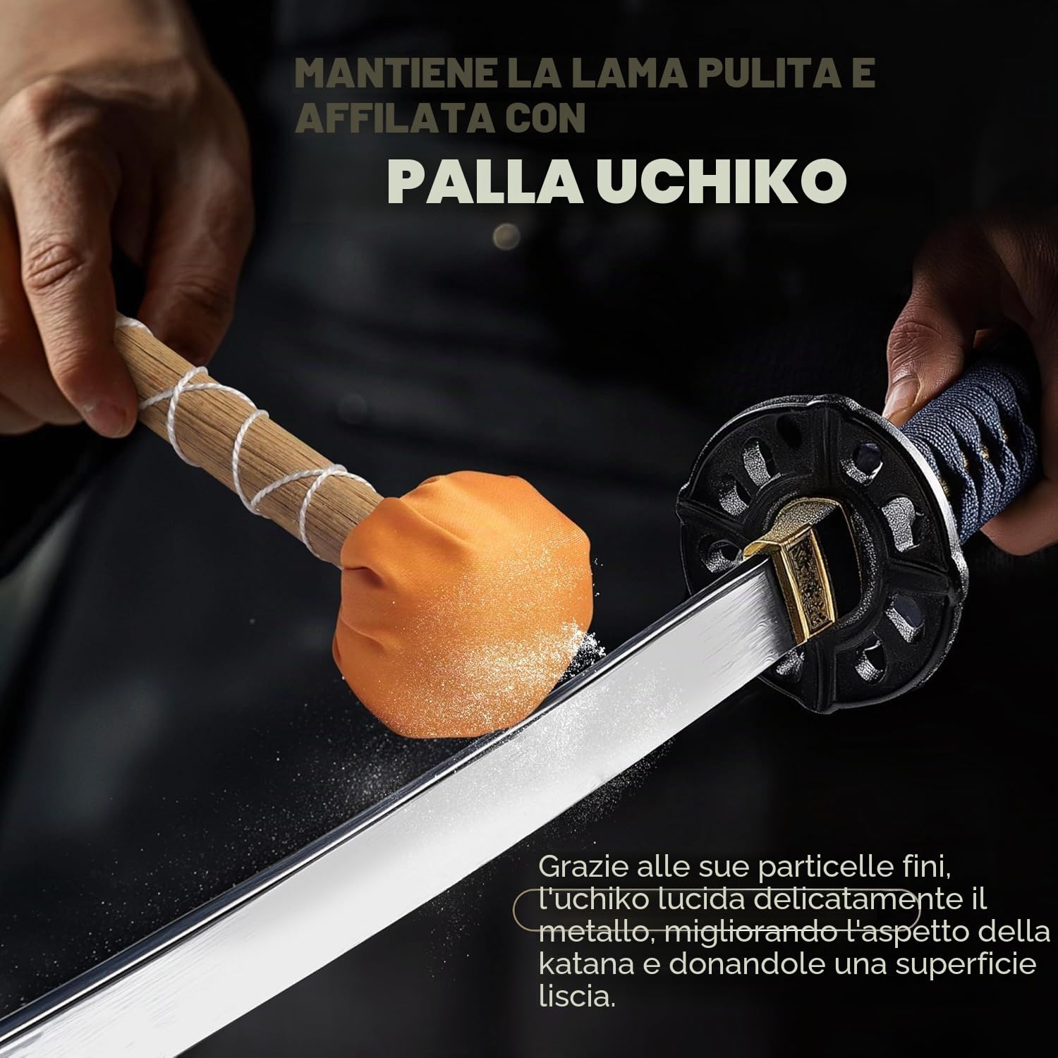 Katana Cleaning Kit - Maintenance Set with Sword Choji Oil - Care for Samurai Japanese Ninja Katanas Swords Knives - Birthday Gift for Men and Women - Stocking Stuffers