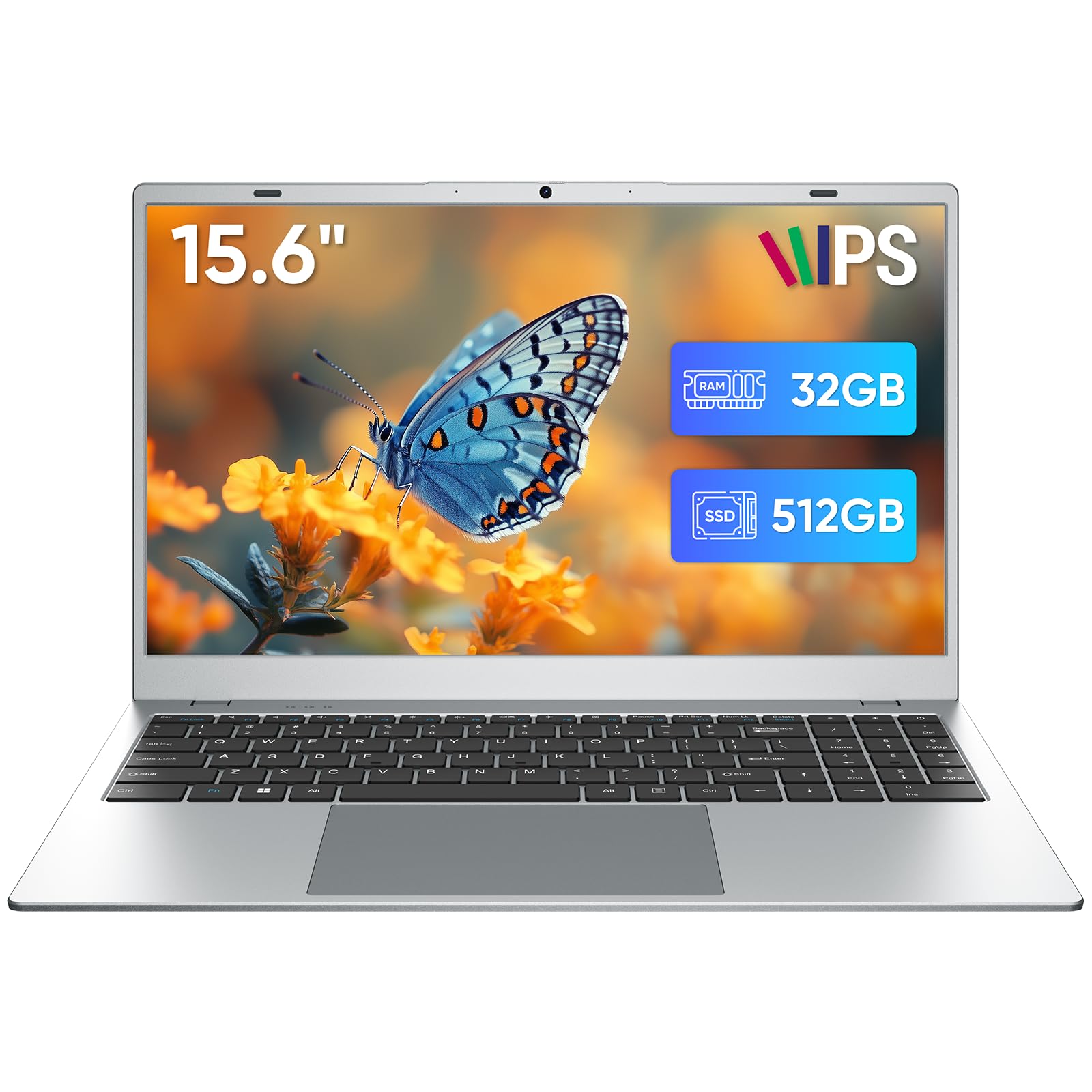 Photo 1 of INHONLAP 15.6" Laptop 32GB RAM 512GB SSD Laptops with Pentium 6500Y Processor up to 3.4GHz, 1080P IPS Display, WiFi 5, 5-Hour Battery Win11 Laptop Computer for School, Home and Business