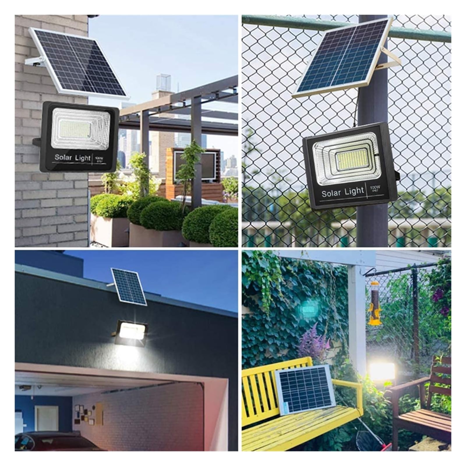 Focos solares LED Luz De Inundación Solar Luz Led Lámpara Solar Lámpara De Pared Impermeable For Exteriores Proyector Lámparas Solares Led Iluminación De Jardín Multifunción El ahorro de energía ( Col