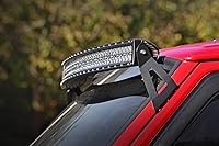 Vista 1 de Rough Country 70517 50 pulgadas curvado LED, barra de luz soportes de montaje superior, Parabrisas (Jeep Cherokee XJComanche MJ) para Jeep 84-01