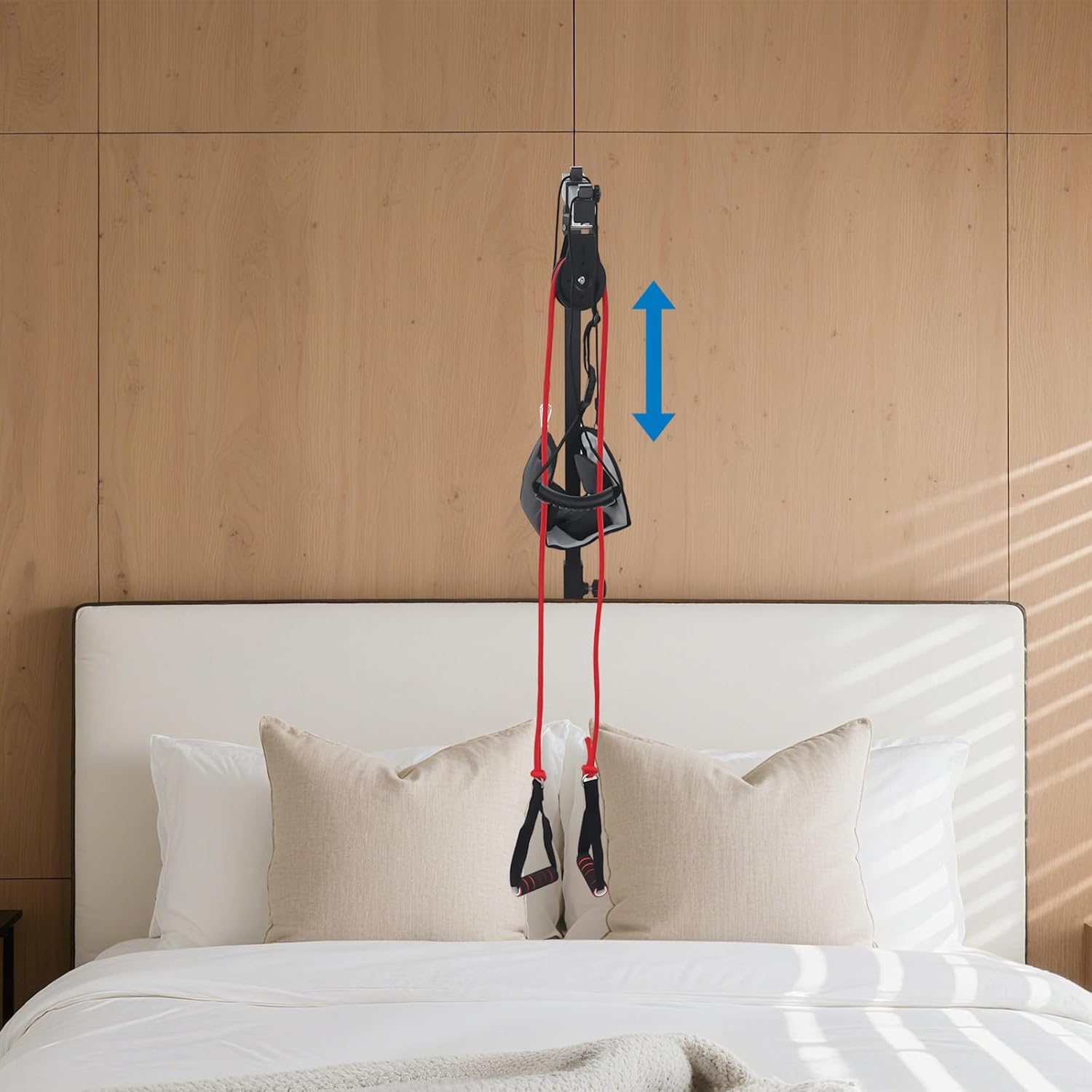 Trapeze Bar, Trapeze Bar for Bed Mobility Aids, Hospital Stand Assist Lift for Elderly Standing Aid Helper (Black)