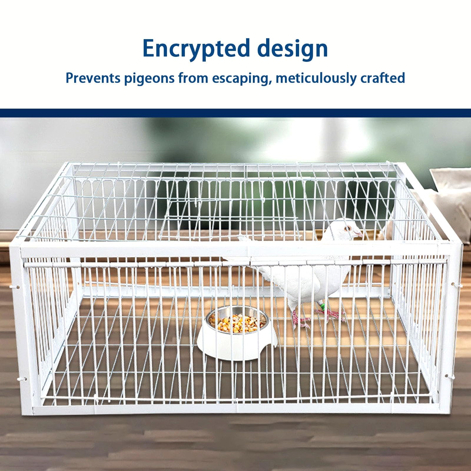 Trampa para pájaros vivos para palomas y gorriones, entrada unidireccional de cuatro canales, diseño antiescape, ideal para jardines, granjas y terrazas