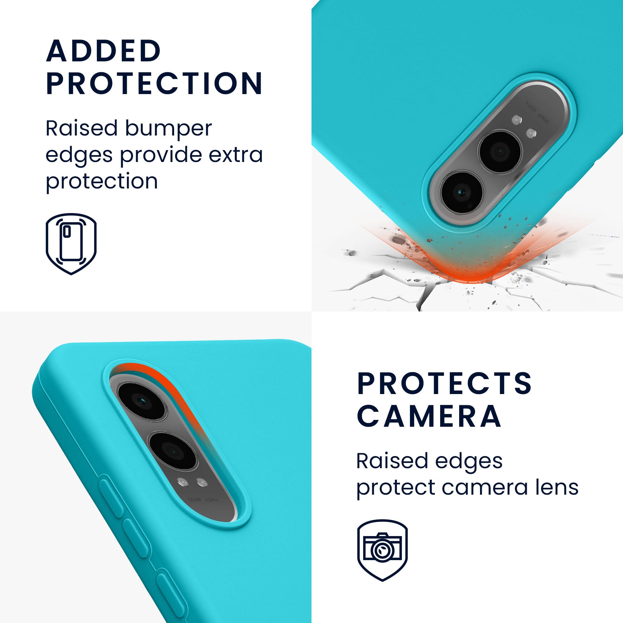 kwmobile Case for OnePlus Nord CE 4 Lite 5G Case - Soft Cover - Shockproof Silicone - Wireless Charging Cool Glacier - Image 3