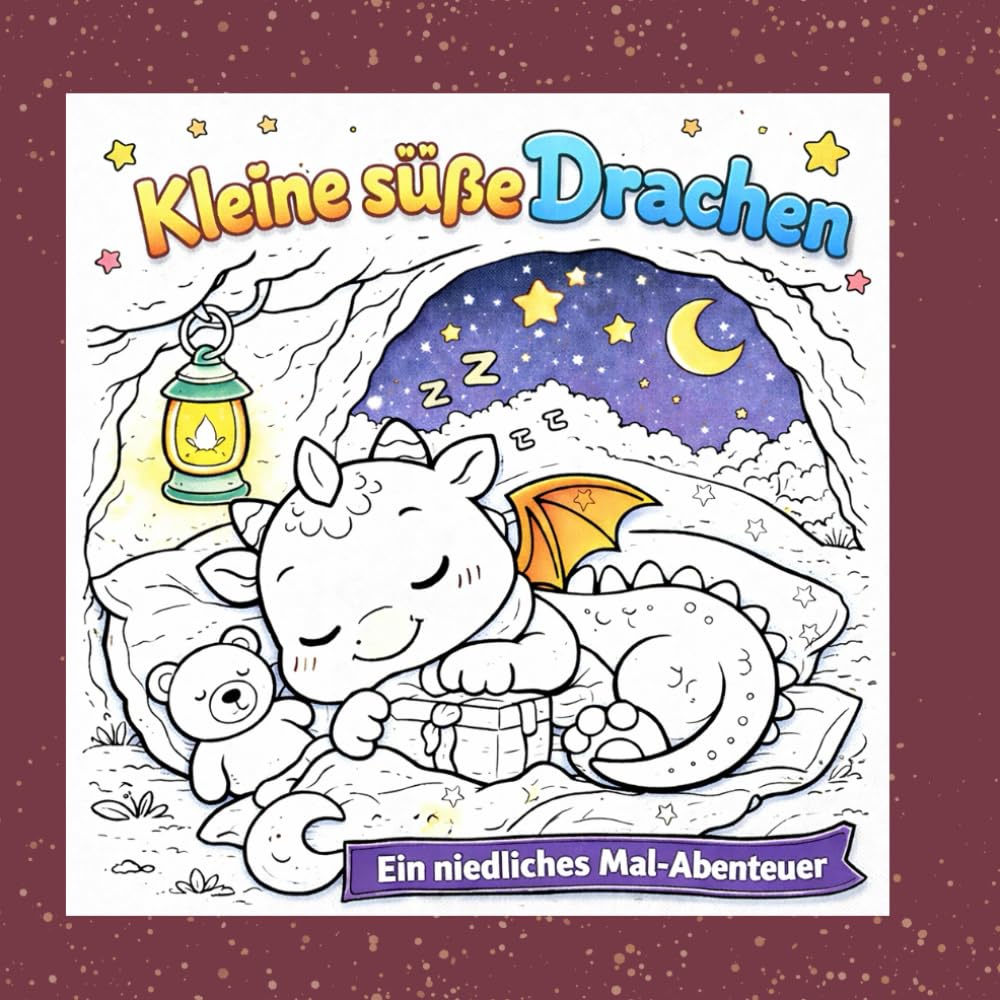 Kleine süße Drachen: Ein niedliches Mal- Abenteuer