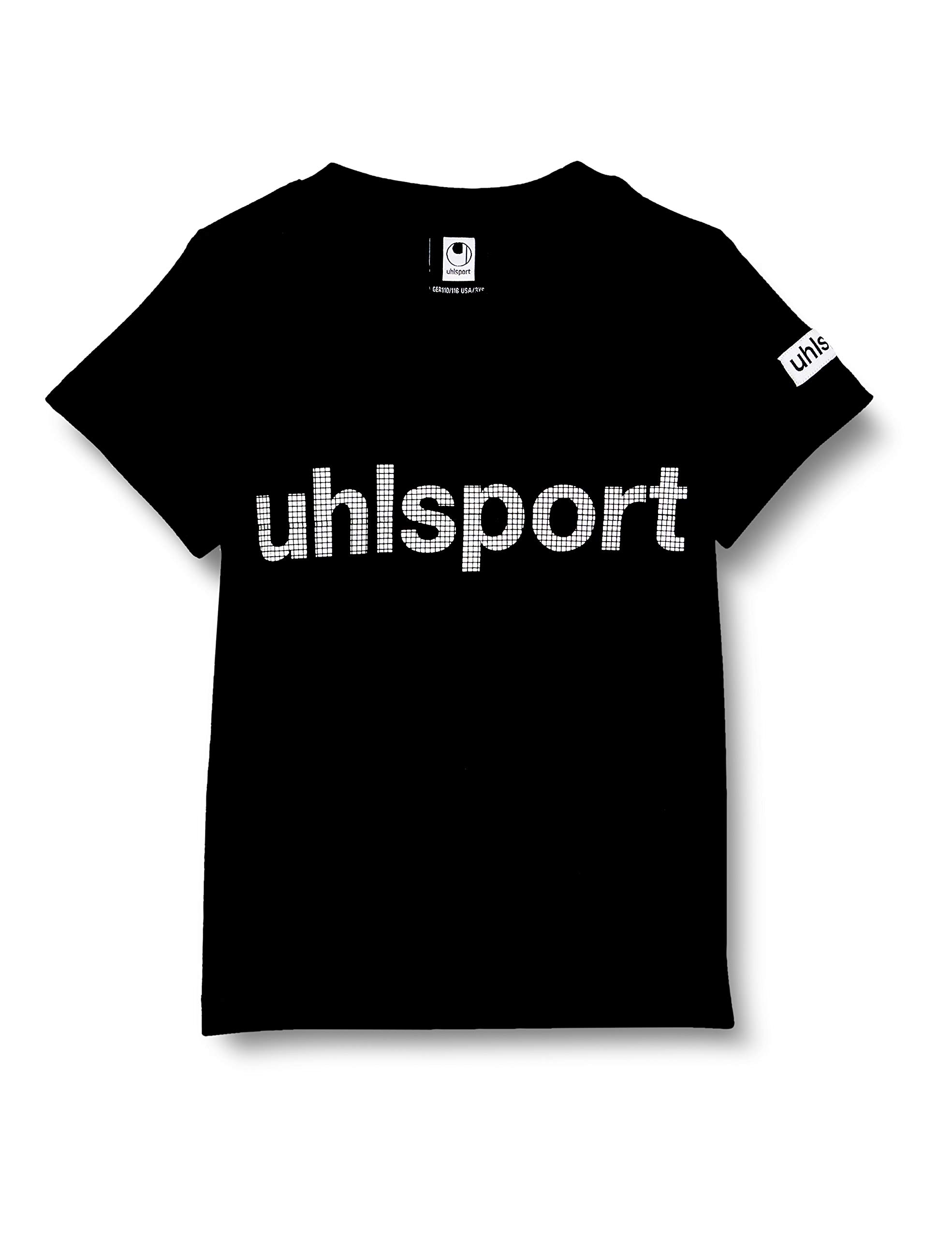 Uhlsport Men Essential Promo T-Shirt - Black, Large