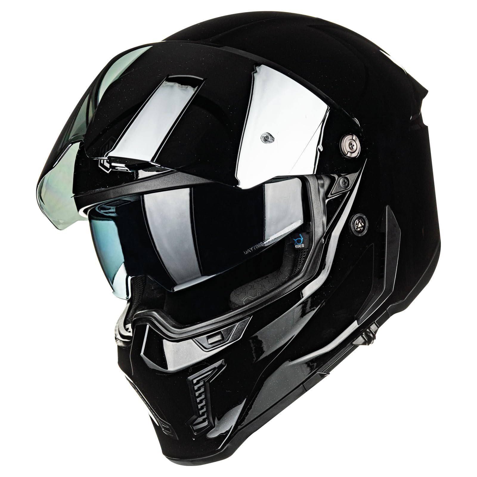 ILM Motorradhelm Integralhelm Herren Damen für Erwachsene Full Face DOT ECE Dual Visor Street Racing Helm mit Pinlock Modell MF509