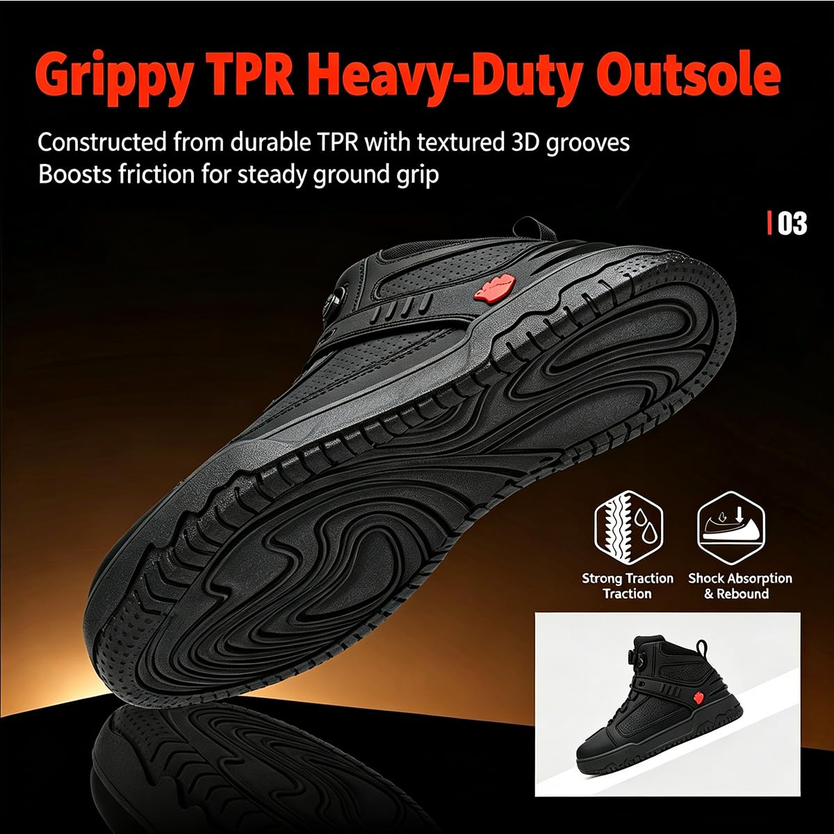 SDEQA Stivali da Moto Impermeabili da Uomo Scarpe Racing | Stivali da Motocross Protettivi Scarpe Moto con Supporto alla Caviglia per Pista e Strada