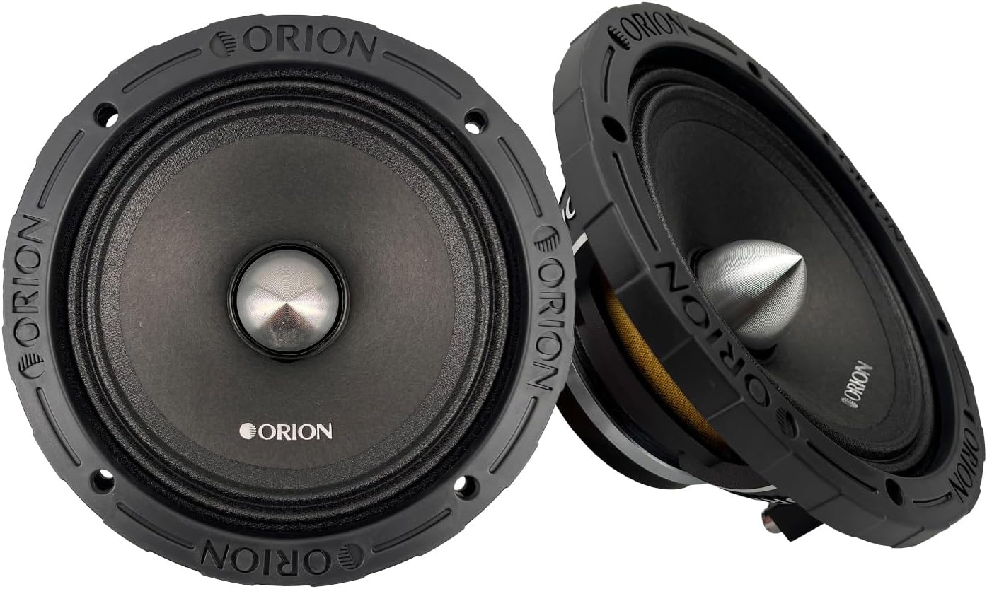 ORION HCCA68N HCCA Series 6.5” Ultra Efficient Neodymium Midrange Loudspeaker, 1400W Max Power, 350W RMS, 8 Ohm, 1.5” Voice Coil - High Output Pro Car Audio Stereo, Premium Quality Speaker (Pair)