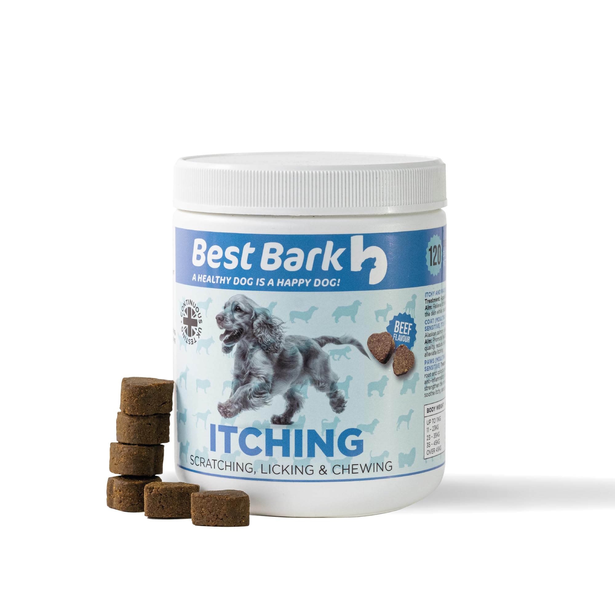 BestBark All-Itch Treats For Dogs - Soothe Itchy Paws, Eyes, Ears, Skin - Stop Itching, Licking, Scratching - Perfect for Small, Medium & Large Dogs - Supports Seasonal Itching