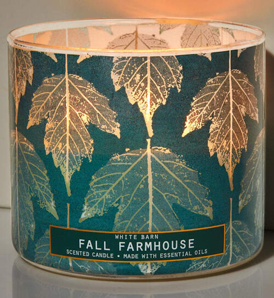 White Barn Fall Farmhouse 3 Wick Candle 2020