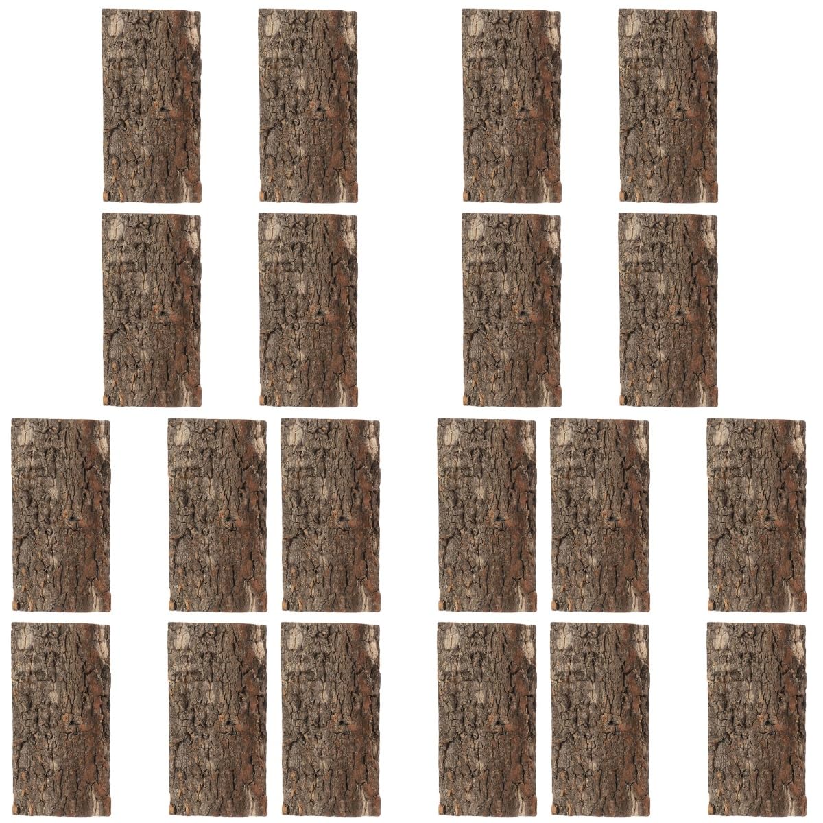 YARNOW 5 Juegos Paisajismo De Peceras Serpiente Ramas para Reptiles Tanque Corteza Falsa Estera De Calor Reptil Plantas De Acuario Percha De Pájaro Corteza De Corcho 4 Uds * 5