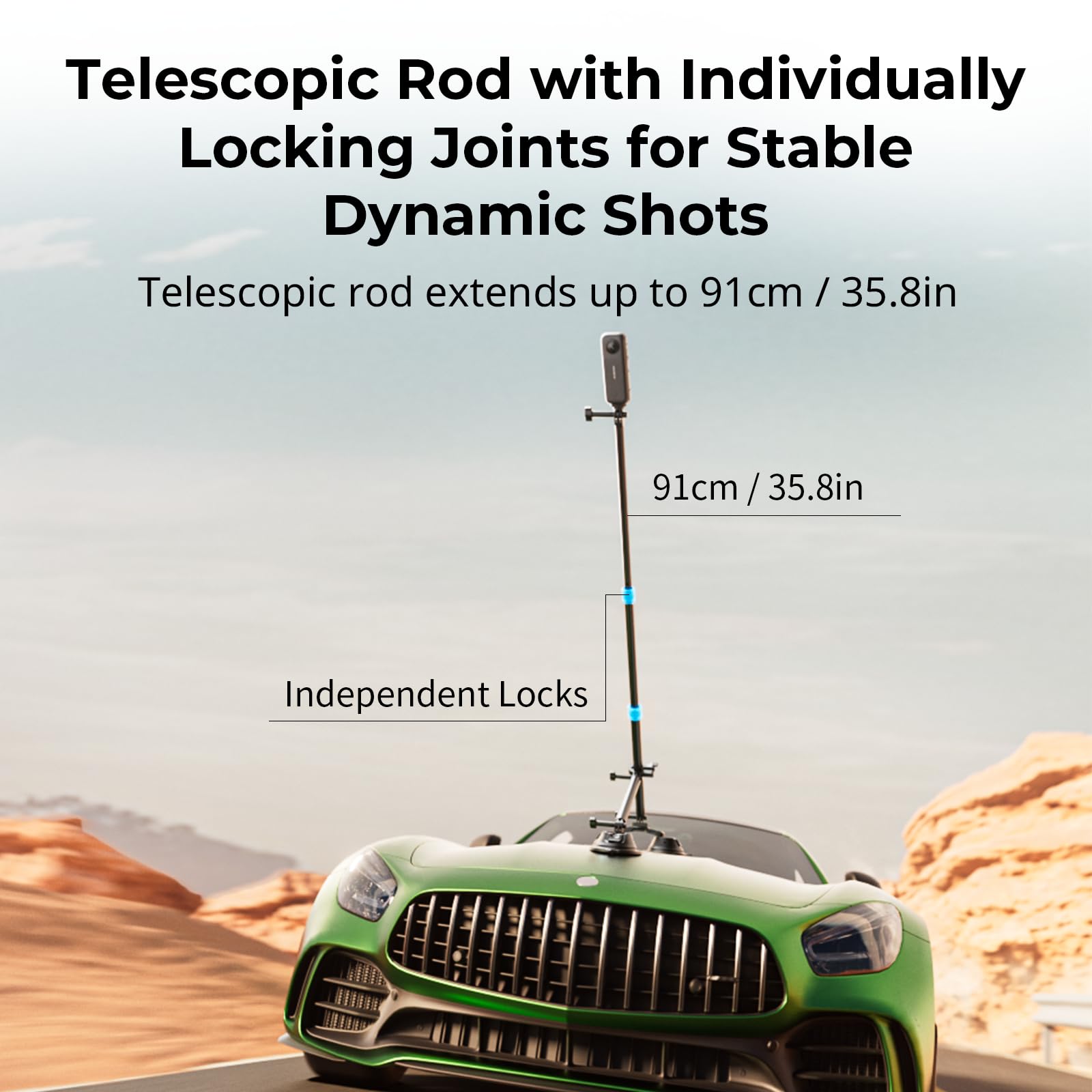 SMALLRIG Car Mount for Insta360 X4/X3 - Image 4