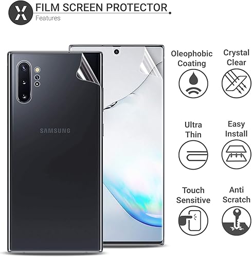 Miniatura 3 de Olixar Protectores de pantalla frontal y trasera para Samsung Galaxy Note 10 Plus 5G, película  Protección fiable, compatible con características